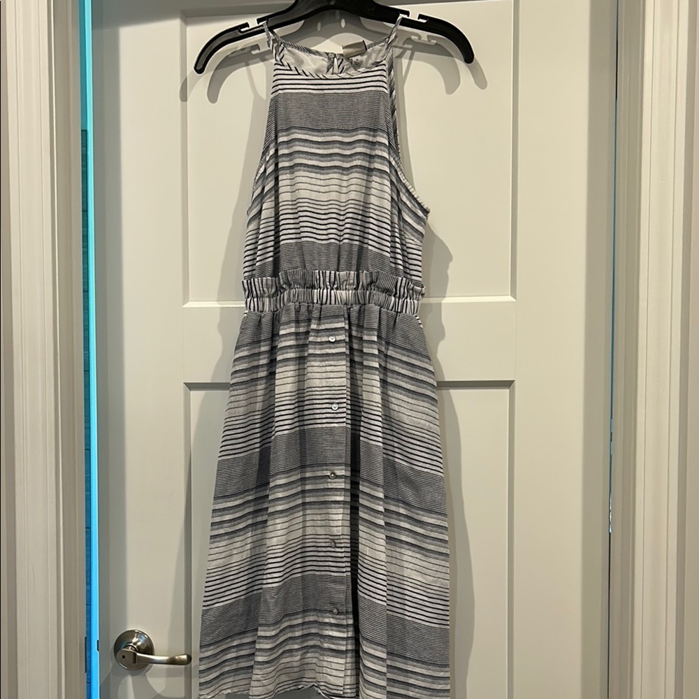 Stylish Striped Sleeveless Dress